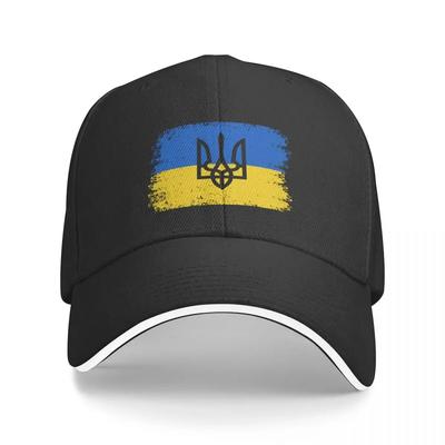 Бейсболки с национальным флагом Украины Повседневные кепки-сэндвичи Унисекс Полиэстер Головные уборы Тренировки