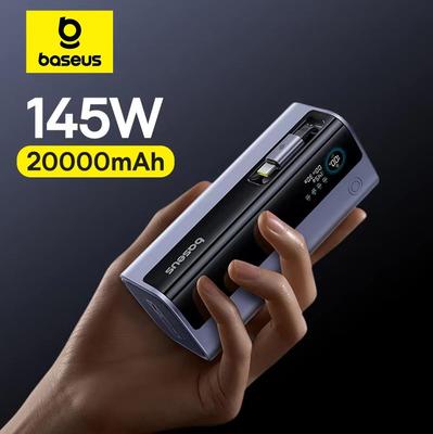 Baseus Geek Power Bank 20000mAh Поставляется с высокомощным кабелем для быстрой зарядки 145 Вт Подходит для телефонов Huawei и Apple