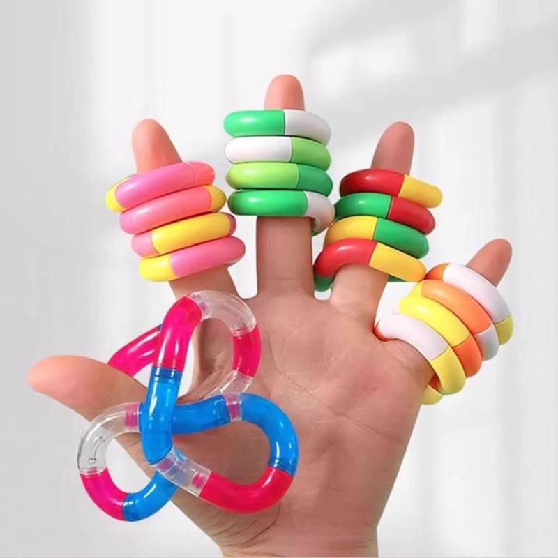Веселые Образовательные Сенсорные Игрушки-Спиннеры Твисти Кнот Цепочка Деформируемая Креативная Игрушка для Снятия Тревоги и Стресса Ребенок Подросток СДВГ