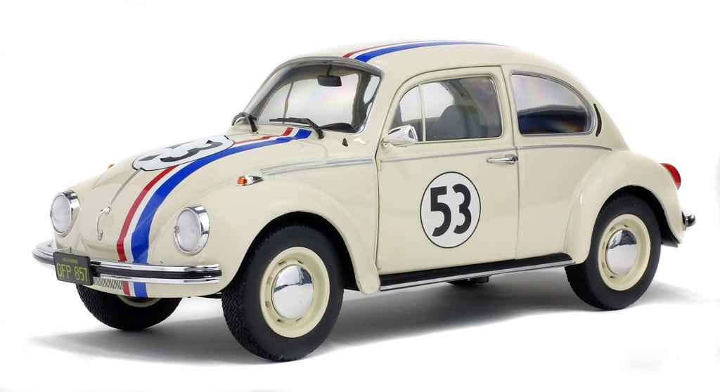 Solido Beetle Volkswagen Diecast Car S1800505 Beetle Harvey White 1/18