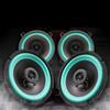 4/5/6 Inch 100W 2-Way Car Hifi Coaxial Speaker Door Audio Music Stereo Tweeter Mid-Woofer Full Range Frequency Speaker Green Ama