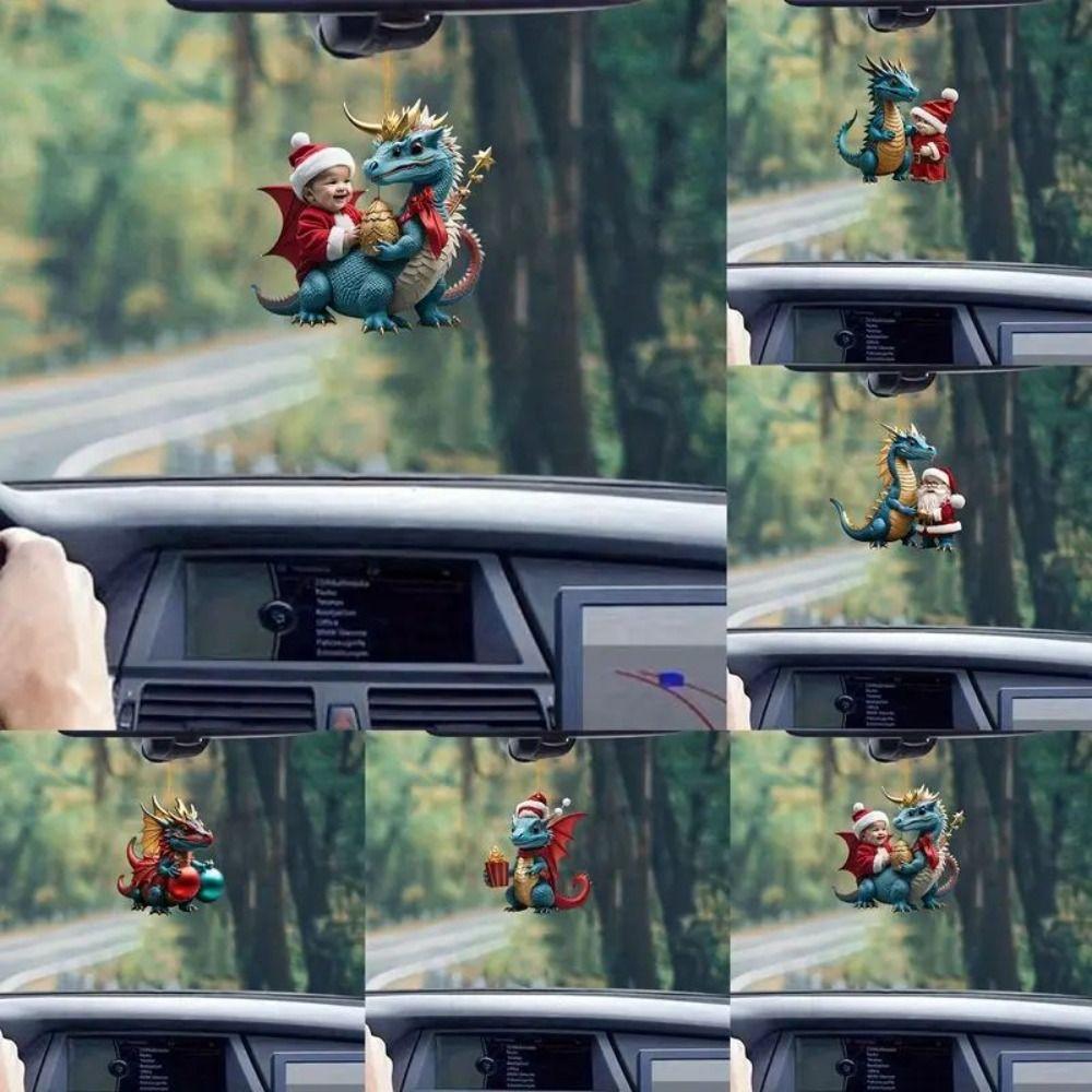 Christmas Children Xmas Dragon Keychain Xmas Dragon Home Decoration  Car Interior Accessory