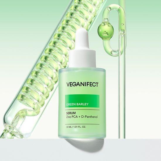 Trouble, Soothing/Sebum Care Veganifect Green Barley Zinc Serum 30ml