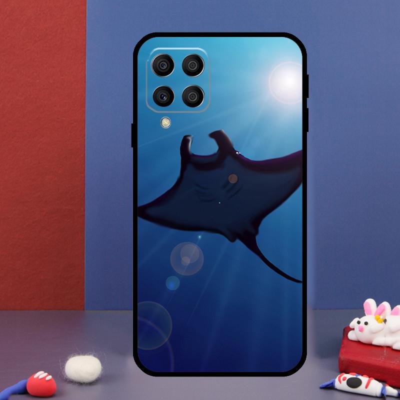 Чехол для телефона Samsung Galaxy M15 M55 M33 M13 M23 M53 M31 M51 M14 M34 M54 M20 M30s M52 M32 с изображением ската