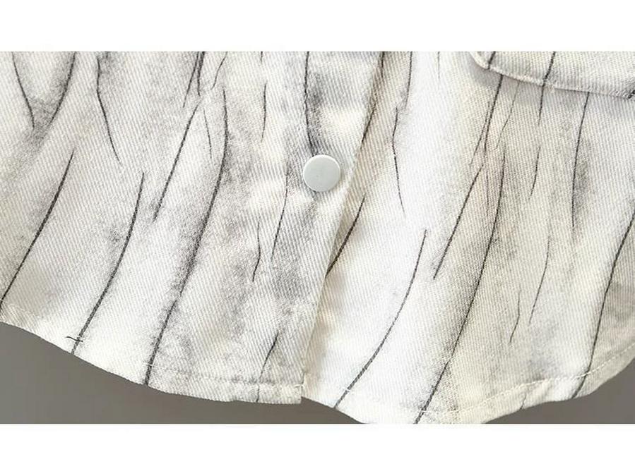 Модный комплект рубашки-куртки для мальчиков - Крутой наряд с длинным рукавом на осень/весну 2025