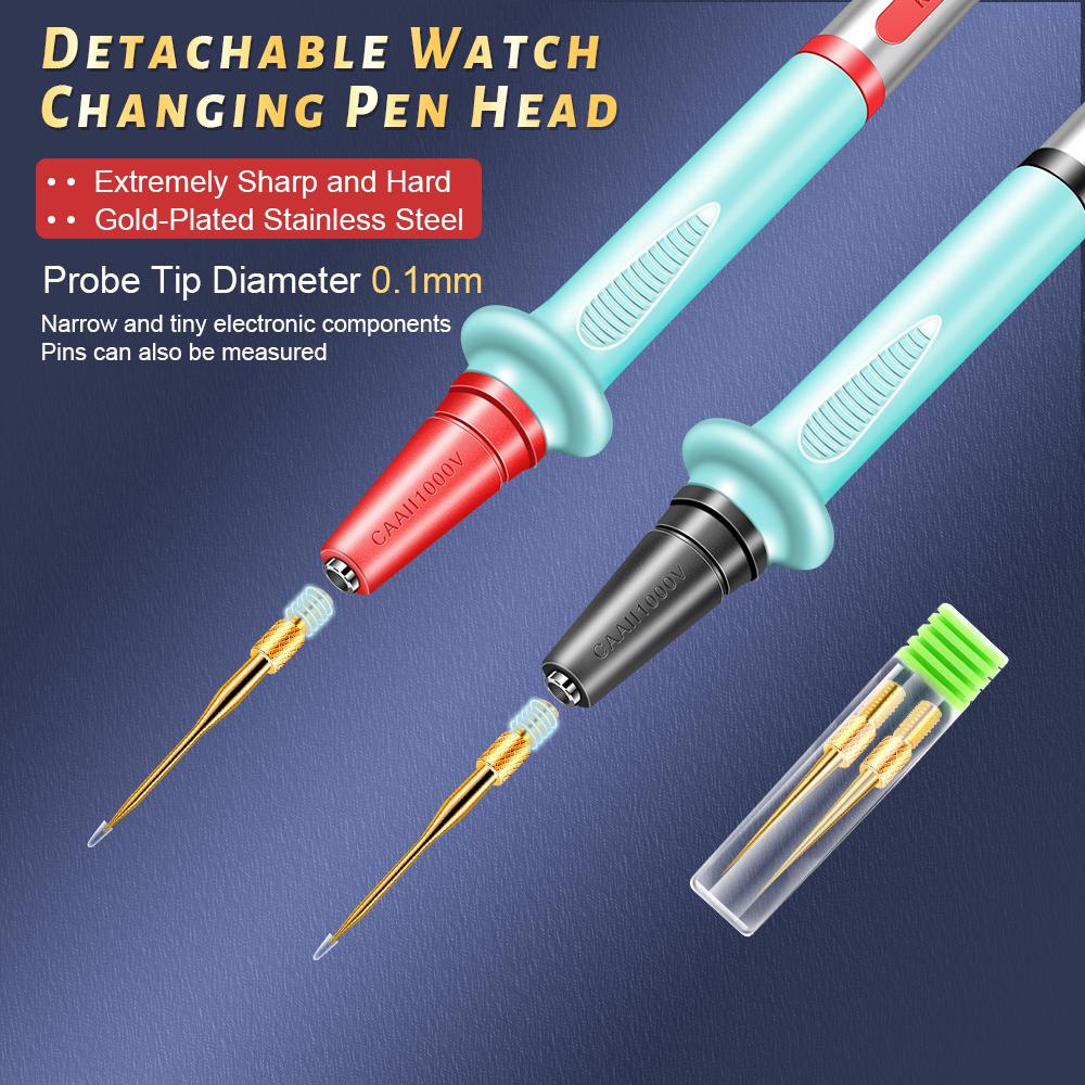 1000 В 20 А позолоченная ручка-мультиметр силиконовая антифриз термостойкая тестовая ручка съемная головка из нержавеющей стали для тестера