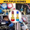 AC Quick R1234YF Adapters Connector Coupler Manifold AC Gauge Auto Set HighLow