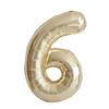 32-Inch Body Shaping Numeric Balloons - Gold & Silver, Floating Birthday & Celebration Decor