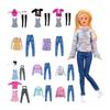 1 Set DIY Handmade Doll Sweaters Jeans Pants for 1/6 Doll/For 29~32cm Doll Clothes Accessories
