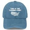 Washed D-printed baseball cap, floral hat, trendy hat, outdoor hiking sun hat, baseball cap