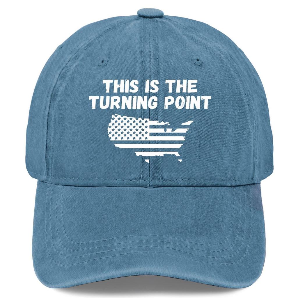 Washed D-printed baseball cap, floral hat, trendy hat, outdoor hiking sun hat, baseball cap