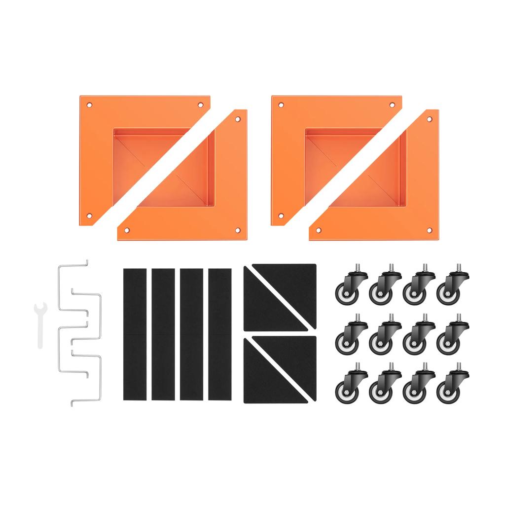 4 Pcs Furniture Rollers Heavy Load, Roller Set Mover Desk Cabinet Corner Dolly, Transport Rollers for Rectangular Objects