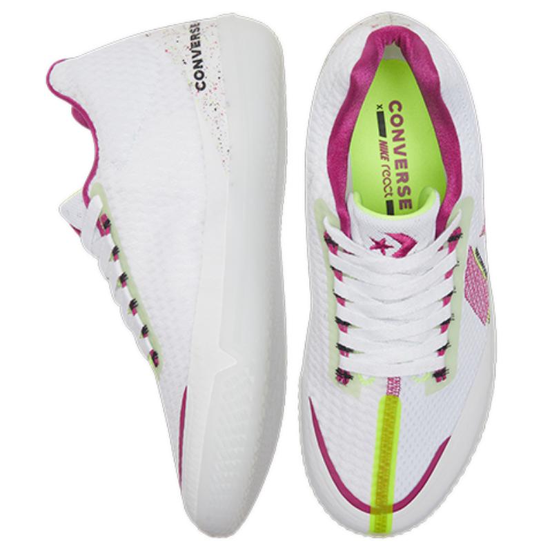 Converse All Star BB Evo Круглый носок Легкие Низкие Практичные Баскетбольные Кроссовки Унисекс Белый Розовый
