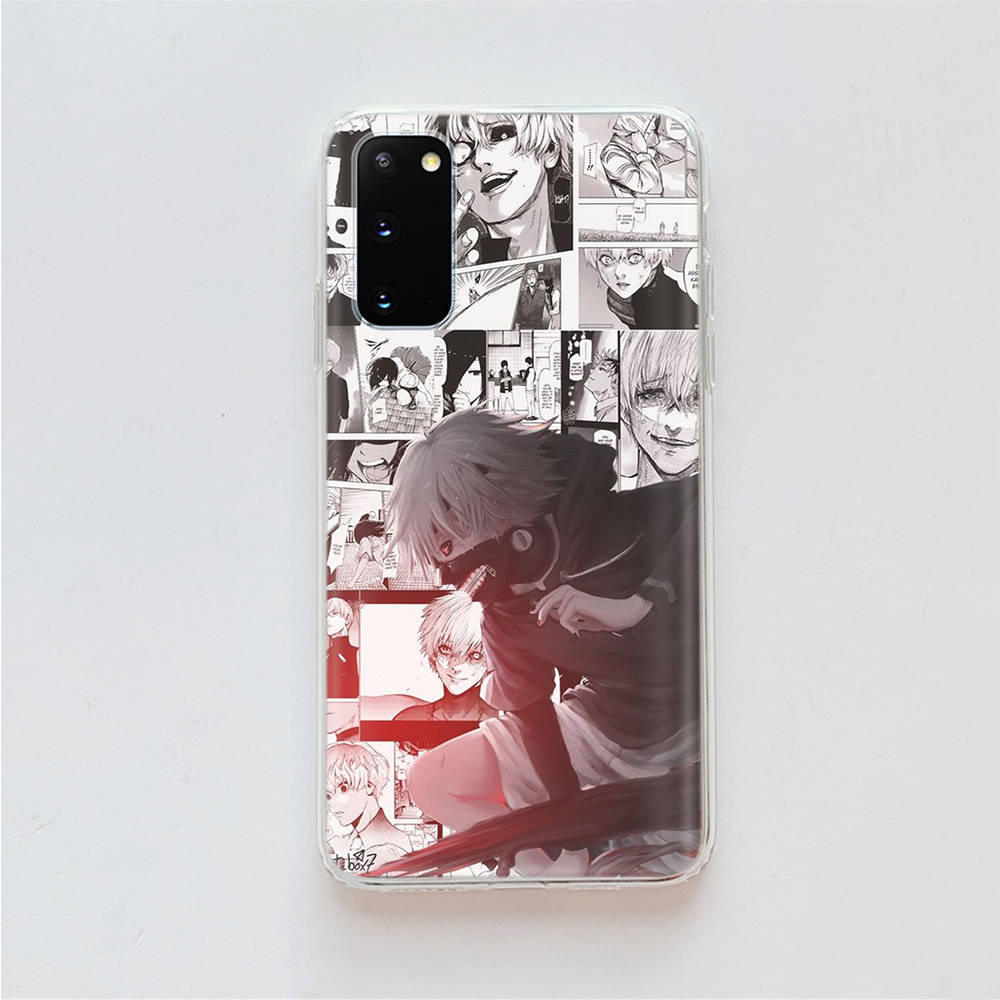 AD94 Tokyo Ghoul аниме прозрачный чехол для Samsung A04 A14 A23 A34 A54 M23 M33 M52 M53 Realme 10 9 C30S C35 C55 VIVO Y02 Y21 Y33S Y51 X80 V25 чехол