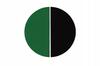 Bedding set 160x200 cm, double-sided cotton, bottle green, black