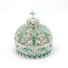 Enamel Craft Alloy Crown Jewelry Box European and American Wedding Ring Storage Box Ornament Wedding Decoration Ornament