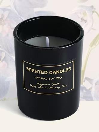 Luxury Aromatherapy Soy Wax Scented Candle Custom Logo-Handmade Modern Glass Jar for Home Decoration Christmas Father's Day New