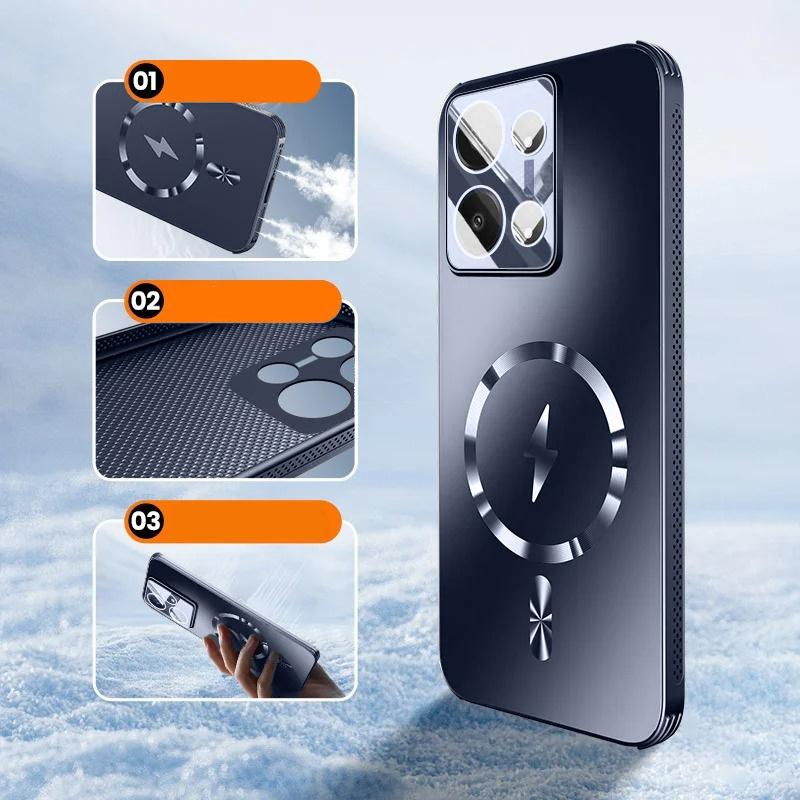Case for Oppo Reno 13, MagSafe, blue