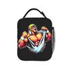 Hulk Hogan Hulkamania Lunch Bag Aesthetic Lunch Box Portable Zipper Tote Food Bags For Girls Waterproof Graphic Cooler Bag