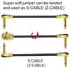 Copper Core Guitar Instrument Cable Flat Design Right-angle Plug Cable  Instrument Accessories