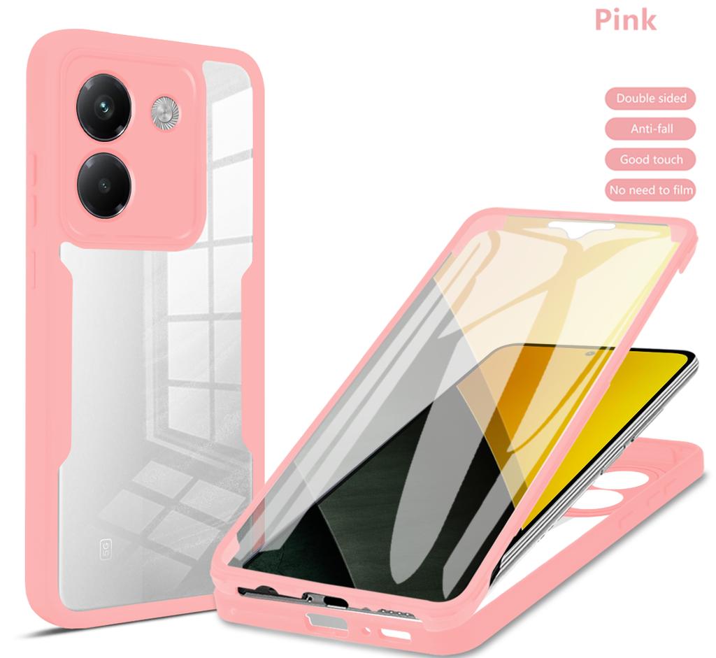 Чехол для Xiaomi Poco M7 Pro Poco M7Plus M7 4G Чехол Защитный чехол на все тело Защитный 360 Двусторонний чехол Funda Coque Capa