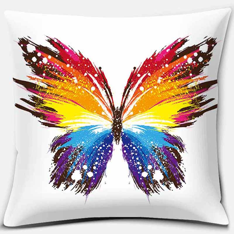 Квадратная наволочка с радужным принтом, домашний декор, автомобильный диван, наволочка