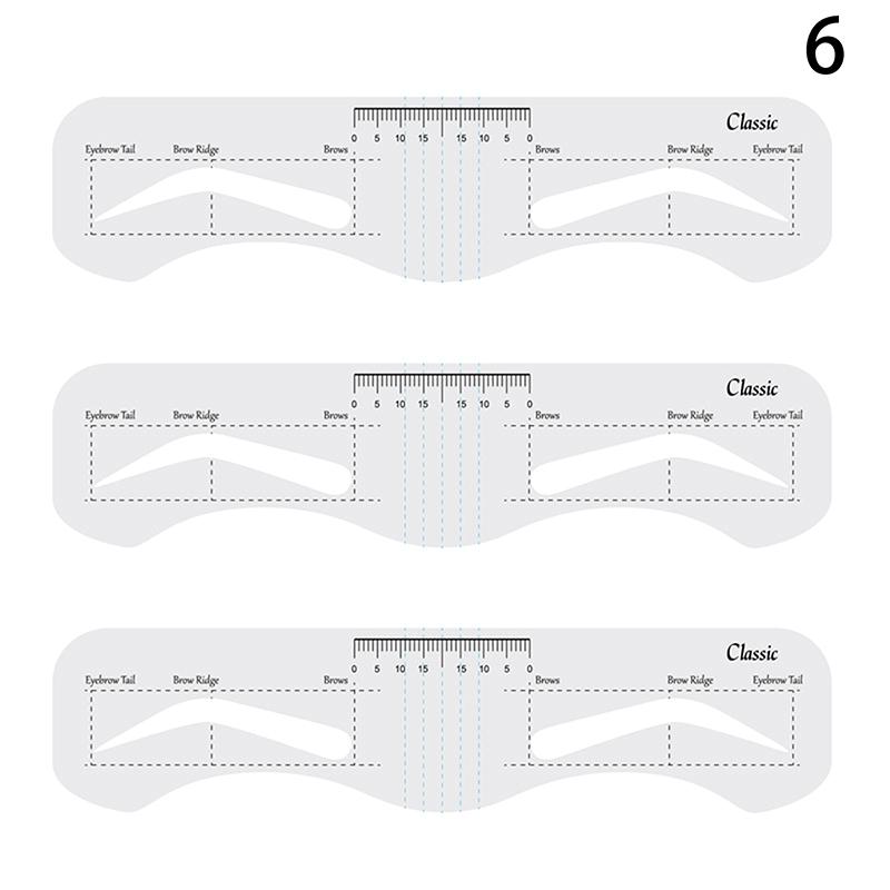 3/10 шт. многоразовый трафарет для бровей мягкая линейка определитель бровей руководство по рисованию бровей укладка формирование уход шаблон карта