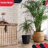 Plastic Flower Pot For Flowers And Herbs On The Balcony Or Terrace, Anthracite, 29Cm