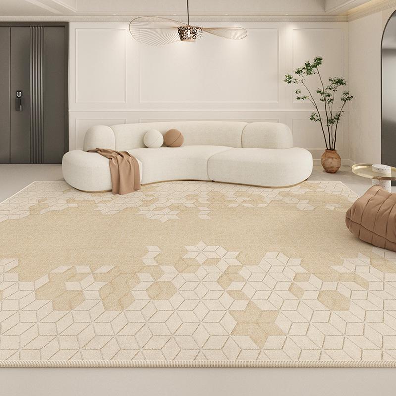 Ковер для гостиной Cream Velvet Loop - водонепроницаемый, спальня и домашний декор 2024