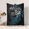 1PC Tiger Water Wave Design Print Blanket, Soft Throw Blanket - Warm & Cozy for Couch, Bed, Office, and Travel yy250912179