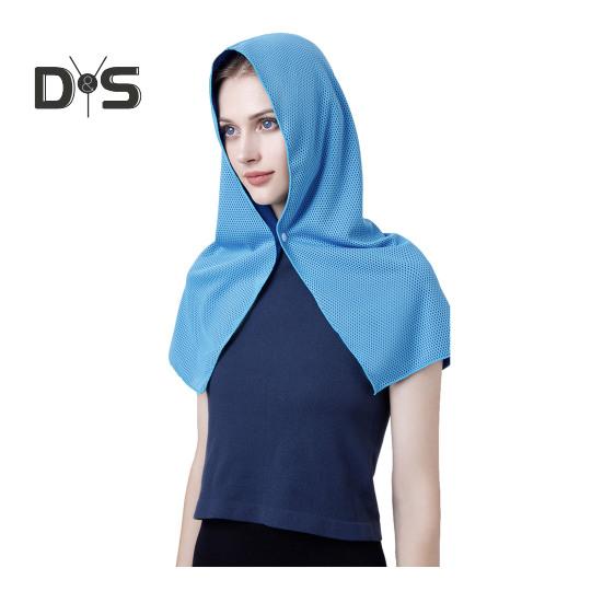 Охлаждающий капюшон с застежкой на пуговицы, УФ-защитное полотенце, быстросохнущее, портативное, унисекс, для спортзала