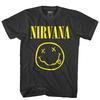 Футболка с классическим логотипом Nirvana 'Smiley Face', Унисекс, Уличная одежда для фанатов гранж-рока, Повседневная футболка с коротким рукавом, 100% хлопок