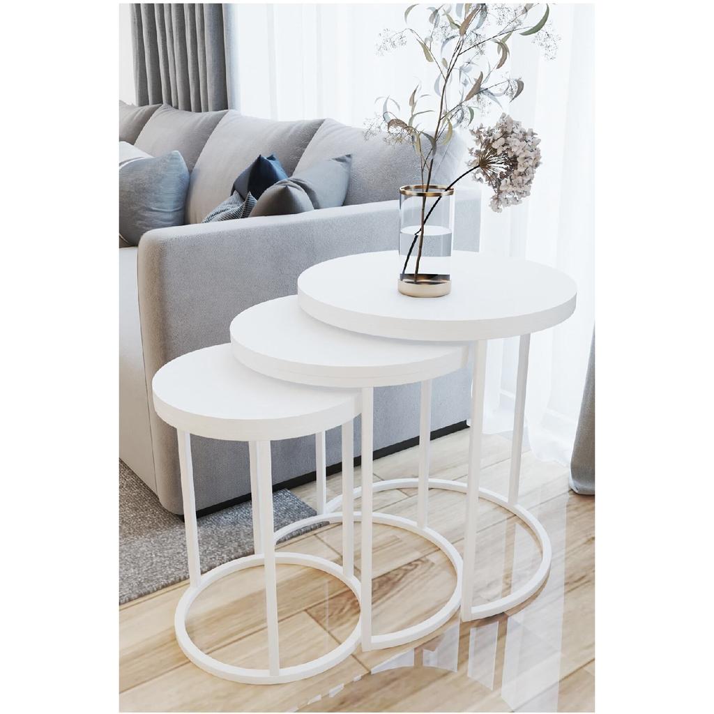 Набор журнальных столиков Nesting Белый Белый