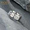 Titanium Steel Men's Ring Fashion Micro -inlaid Vermiculite Square Zircon Finger Ring Handle