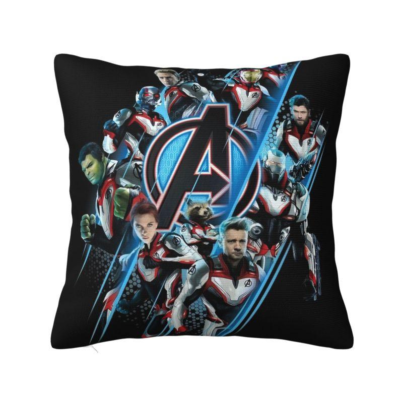 Наволочка на подушку с принтом Железного человека из фильма Marvel от Disney, 45x45 см, украшение для гостиной, роскошная подушка для стула, квадратная наволочка