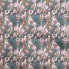 Georgette Viscose Dusty Green Fabric Floral  Sewing Craft Projects Fabric Prints By Yard 42 Inch