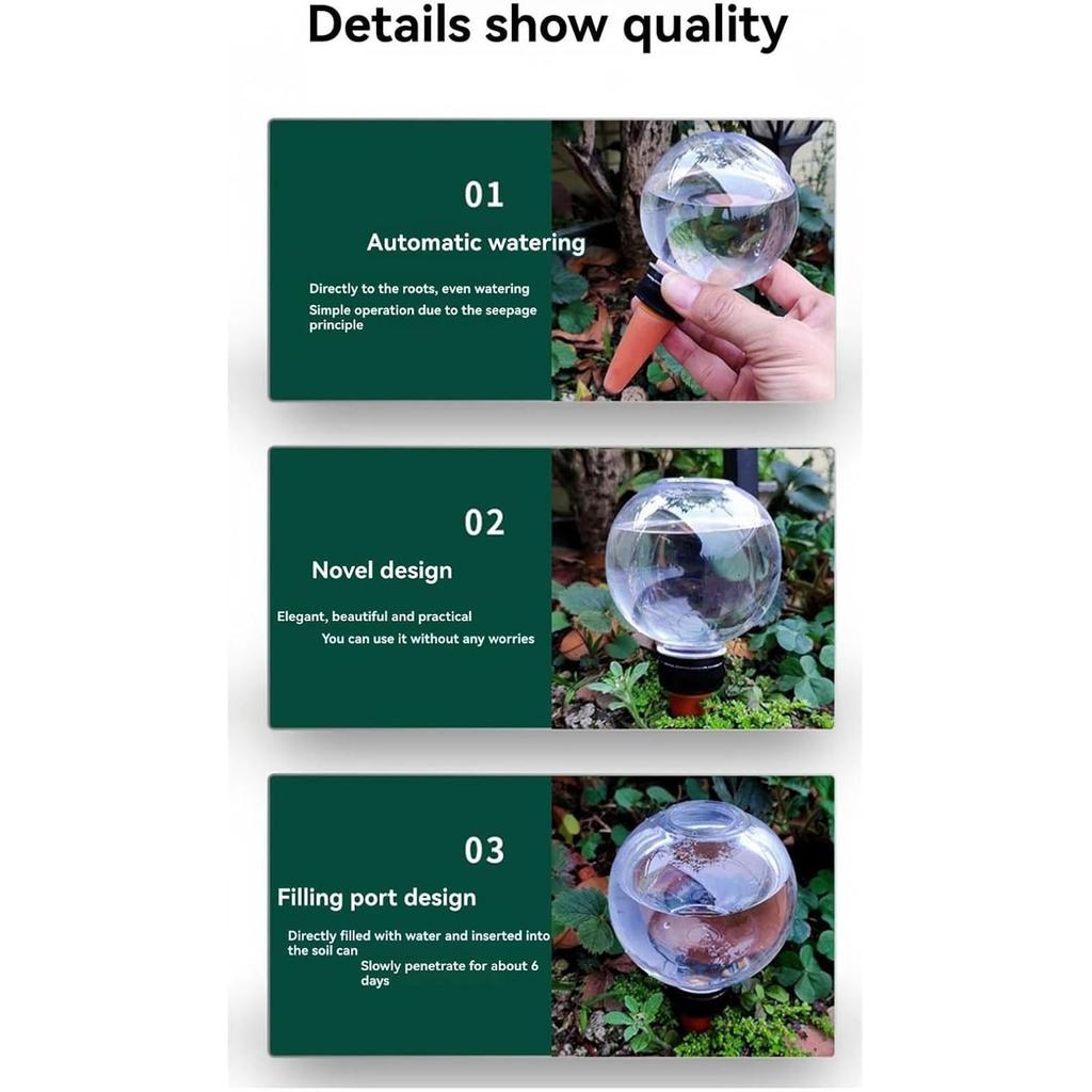 Шаровой полив для помещений, автоматический шаровой полив для цветочного горшка с медленным высвобождением капельного контроля для комнатных и уличных растений