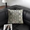 French Retro Print Cushion Cover Natural Linen Organic Fabric DoubleSided Printing Sofa Home Decor Gift Pillow Case