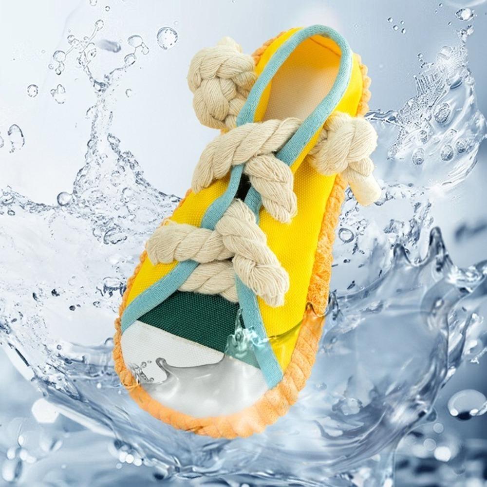 with Cotton Rope Dog Teeth Grinding Slippers Bite Resistant Dog Sound Making Toys  Relieve Boredom