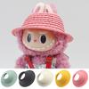 Doll Straw Hat for Dollhouse Miniature 17cm Labubu Color Match Hat Kawaii Cute Doll Accessories Kids Girls Toys