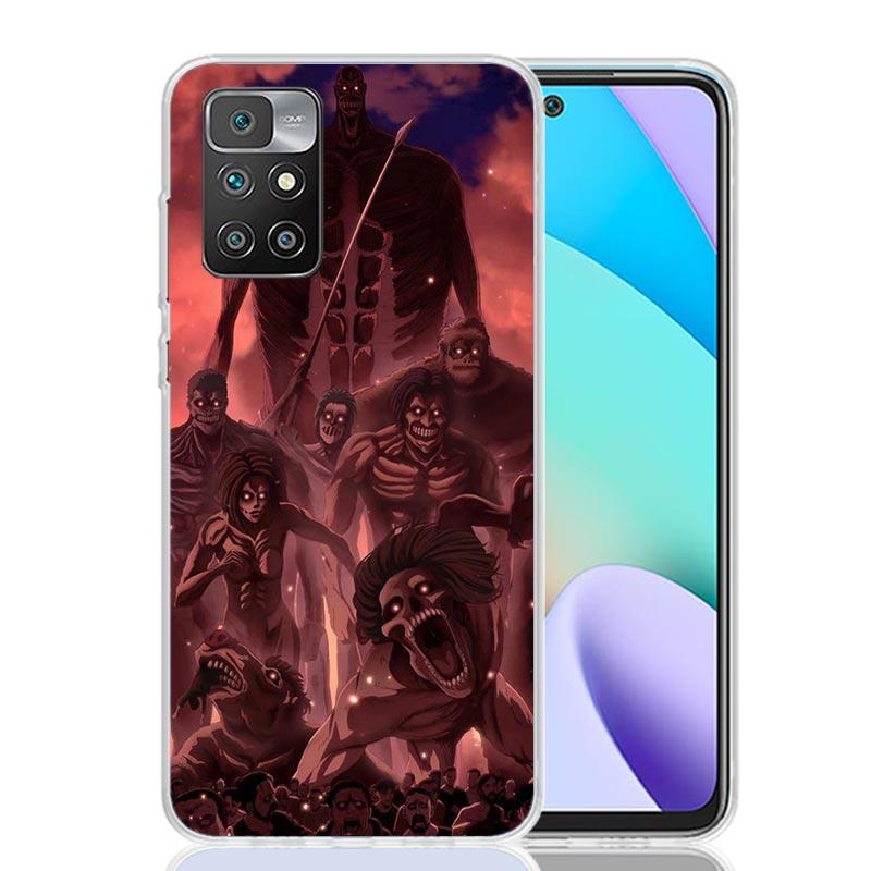Чехол для телефона 'Атака Титанов' Rumbling для Xiaomi Redmi 12 12C 9 9A 9C 9T 10 10A 10C 8 8A 7 7A 6 6A K40 K20 Pro S2 10X Печатная крышка