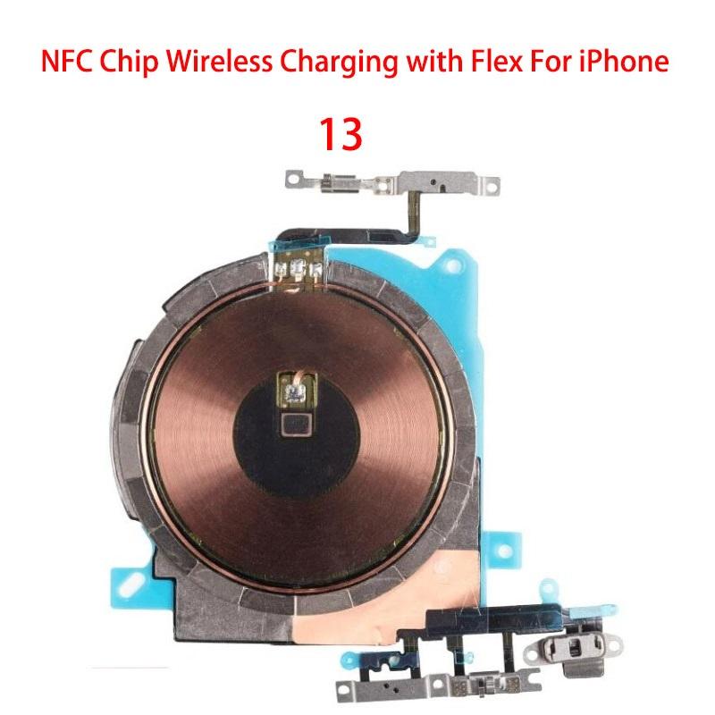 Wireless Charging Chip Coil NFC With Volume Flex For iPhone 11 Pro Max 12 13 14 X XS XR Charger Panel Sticker