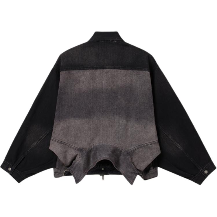 Levis Свободная Джинсовая Куртка с Лацканами и Цветными Блоками, Повседневная, с Длинным Рукавом, Женские куртки, Черный 003SX-0000