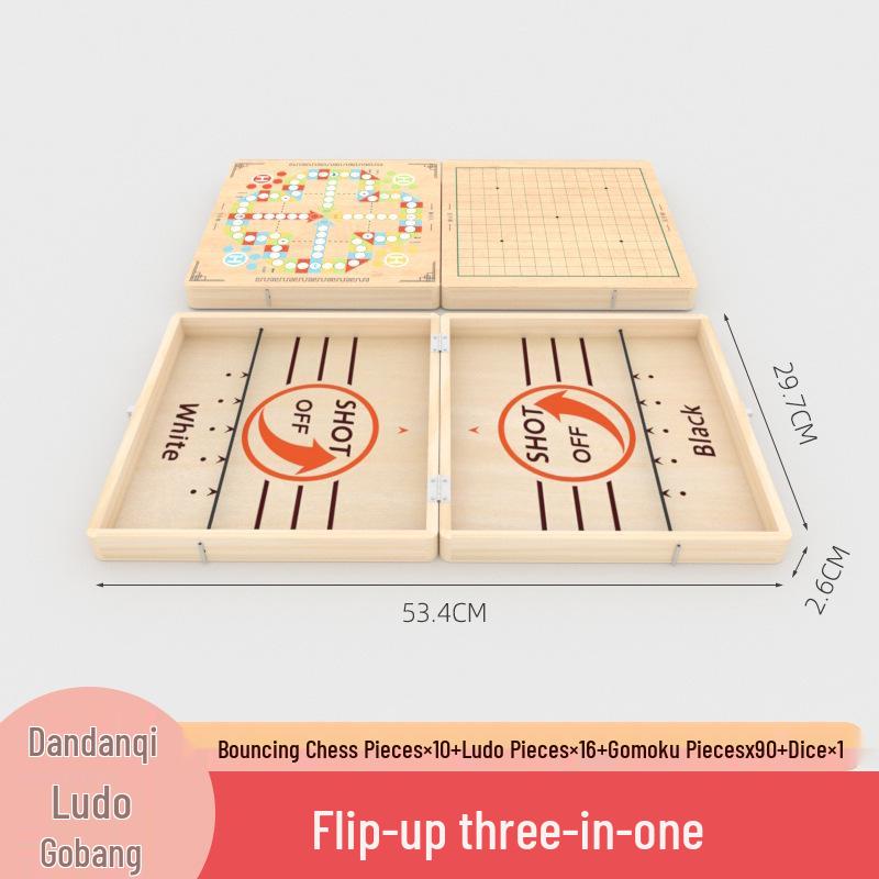 Cross-Border Bouncy Chess: Interactive Two-Player Parent-Child Board Game