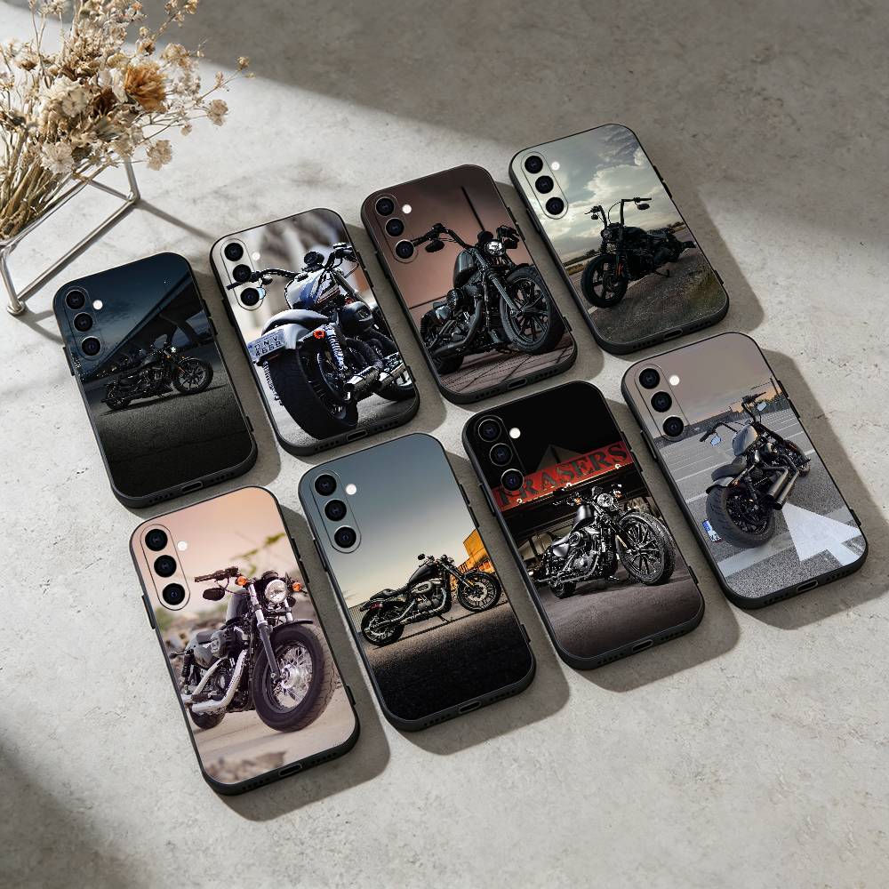 Iron 883 Motorcycle Phone Case For Samsung Galaxy A20,21s,22,31,32,52,53,72,73,80,91 Soft Black Shell