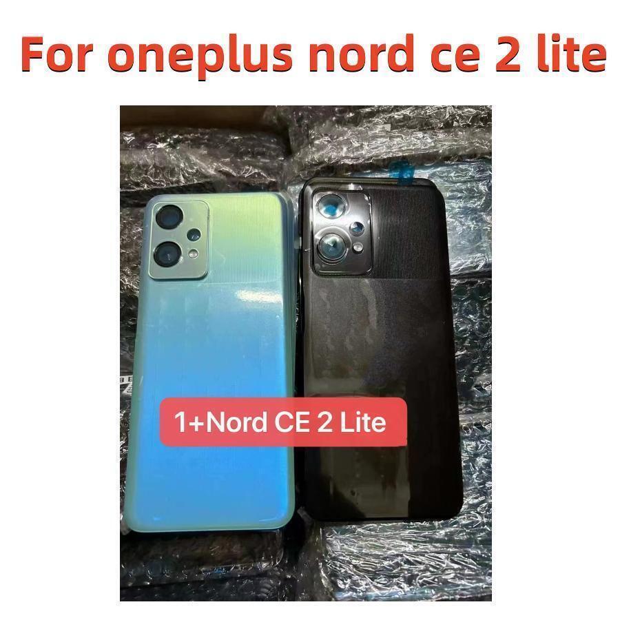 For Oneplus Nord CE 2 lite 5G Battery Cover Back Glass Rear Housing Case Back Panel Battery Cover For 1+ nord ce 2 lite