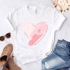 Women T Shirt 2023 Fashion Love Prin Summer 90S Female Tee Top White T-Shirt Graphic Casual Streetwear Female Tee Shirt