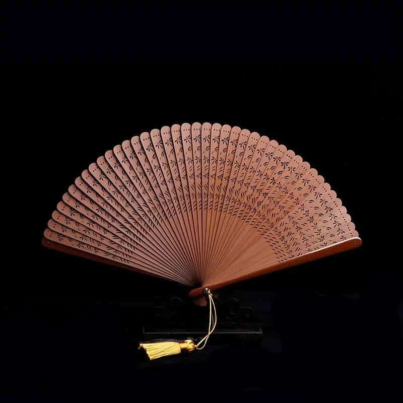 Laoxinmen Bamboo Summer Retro Style Fan Folding Fan Chinese Style Small Fan Women's Han Chinese Clothing Portable Portable Cheongsam Mini