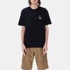 Carhartt WIP Мужская футболка с коротким рукавом, круглым вырезом и графическим принтом, пуловер, Черный I031699-C89-XX
