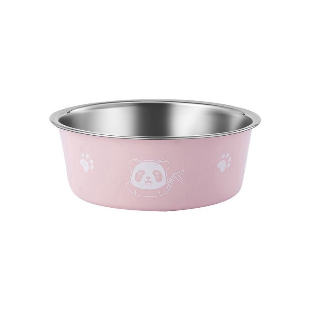 Нескользящая миска для кормления кошек с рисунком панды, поднос для питья и еды для щенков и котят